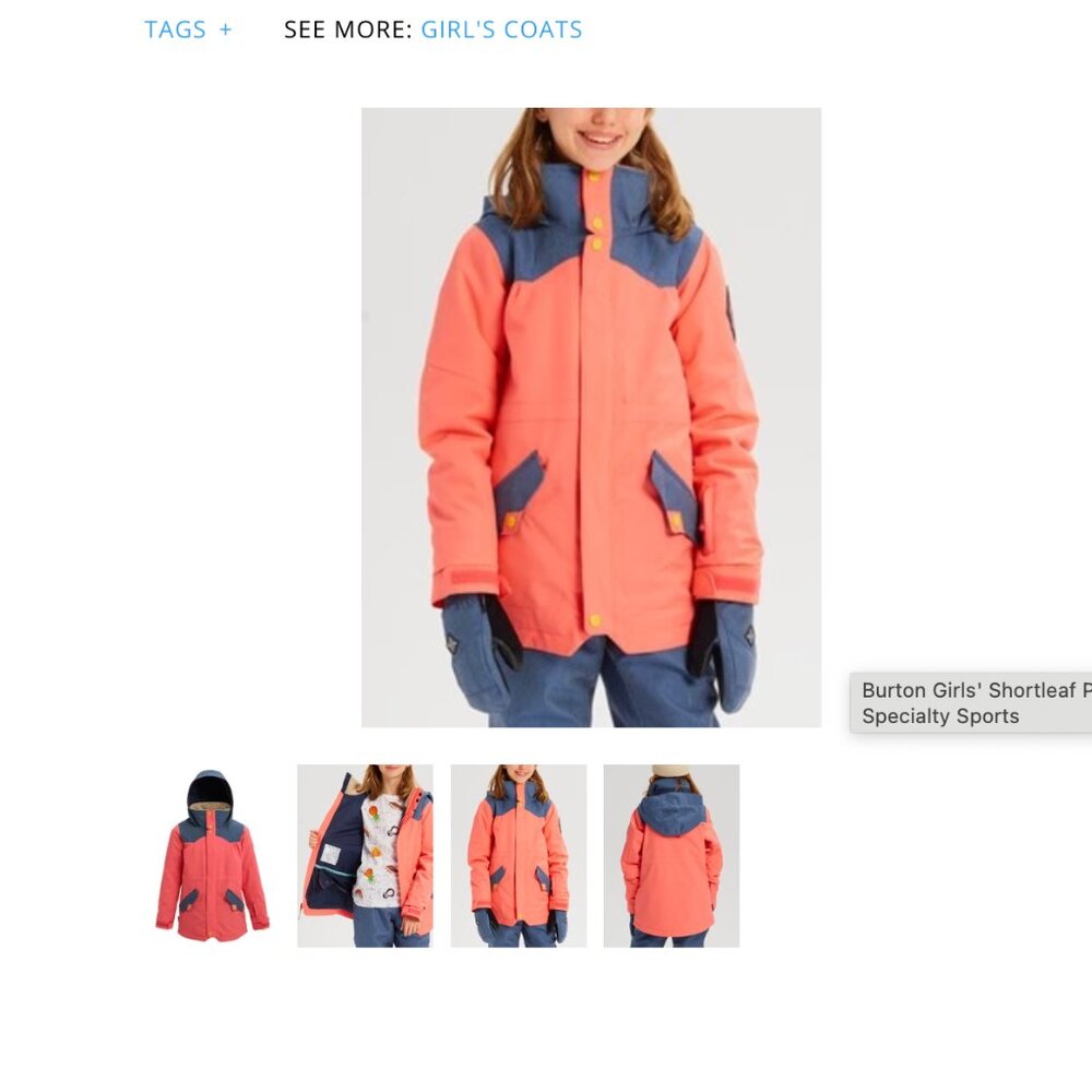 Girls Burton Snow Jacket